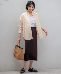 23区 【洗える】CANCLINI バンドカラー シャツ