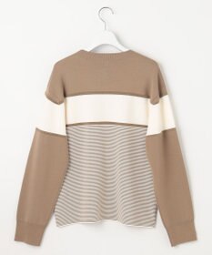 自由区 L 【カタログ掲載・洗える】モールコンビ ニット