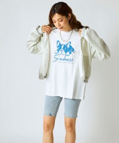 OP／FILA 【Ocean Pacific】かすれプリントTシャツ