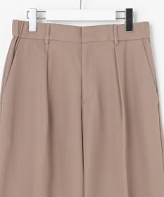 自由区 L 【洗える】コットンダブルクロスストレート パンツ