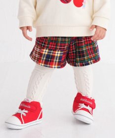 MIKI HOUSE HOT BISCUITS 【80-120cm】 チェック柄 キュロットスカート