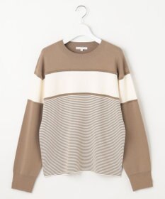 自由区 L 【カタログ掲載・洗える】モールコンビ ニット