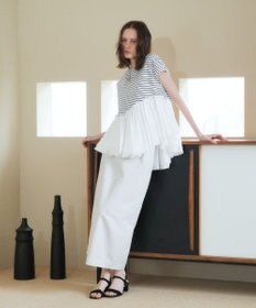 YECCA VECCA アシメペプラムカットソー