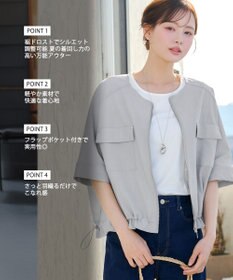 Tiaclasse ポケット付きドロストブルゾン