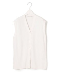 ICB 【洗える】 リネンブレンドシャイン ベスト