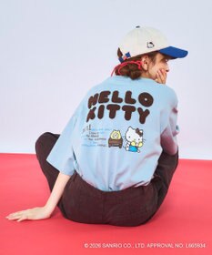 OP／FILA 【Ocean Pacific×ハローキティ】サガラ刺しゅうビッグTシャツ