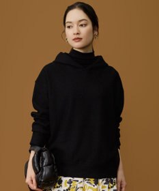 自由区 ウールブークレ フーディー ブラック