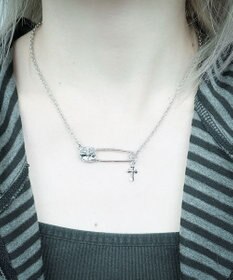 WEGO Lスセーフティピンモチーフネックレス