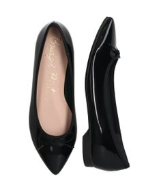 Bridget Birkin 【Bridget Birkin】ポインテッドリボンレインフラットパンプス