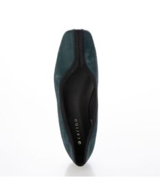 MODE ET JACOMO <carino>スクエアトゥ切り替えデザインフラットパンプス