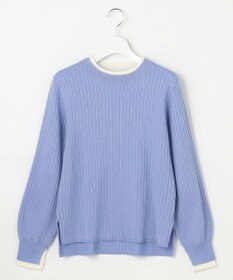 ANY SIS 【WEB・一部店舗限定】ダブルカラー ニット