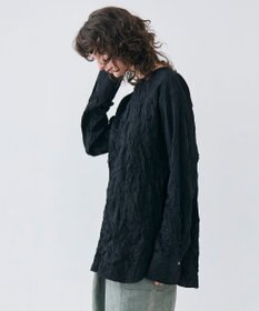 BEIGE， 【洗える・GISELe 4月号掲載】ASTILBE / コットンジャージークルーネックブラウス