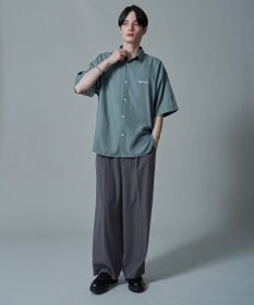 WEGO 【速乾/しわになりにくい/MLサイズ展開】アムンゼンワンポイントBIGシャツ（SS）