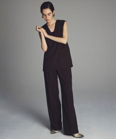 uncrave ウォッシャブルウールライクツイル ジレ