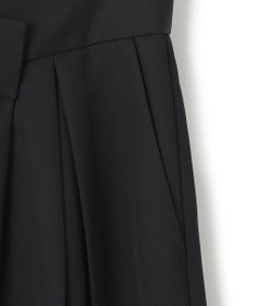 ICB 【洗える】シルフィルダブルクロス ワイドパンツ