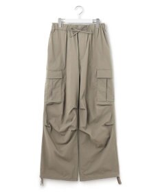 23区 L 【SLOW/好評につき新色追加】ミリタリーストレッチタフタ  カーゴパンツ