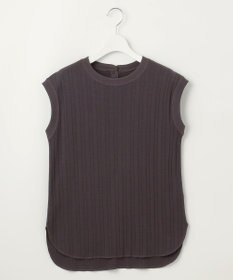 23区 S 【SLOW/一部店舗限定】ランダムリブフライス フレンチスリーブ カットソー