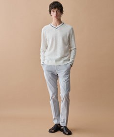 JOSEPH ABBOUD 【イタリア糸使用・清涼感・軽量・洗える】スラブギマ　Vネックニット