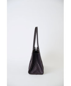 MIYABIYA 【撥水加工】篭目柄エンボスボンディングラウンドトート