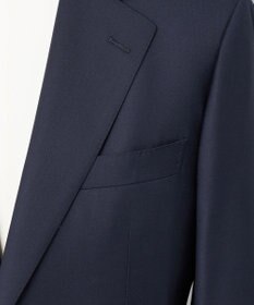 GOTAIRIKU シワになりにくい【御幸毛織/みゆきけおり】Superior160s 3ピーススーツ（ネイビー）
