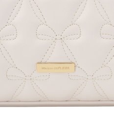 Maison de FLEUR スカーフ付き2ルームリボンキルティングトート