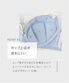 AMPHI ブラジャー 谷間メイク カップ上辺が浮きにくい Gカップまで対応 大きいサイズ 【Glama-Rich グラマリッチ ボリュームUPタイプ】 ブラ BYJ306 アンフィ／ワコール