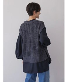 AMERICAN HOLIC ＳＥＴ　ボリュームスリーブシャツ＋ニットベスト