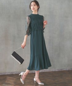 ANY SIS 【洗える】レーシーケープ ドレス