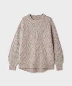 GRACE CONTINENTAL ケーブルニットトップ