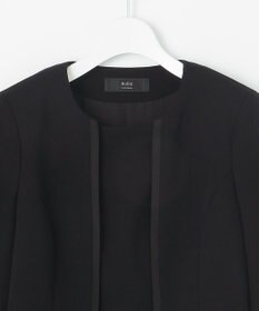 自由区 FORMAL 【洗える/縦横ストレッチ】セオプラスエス横二重ジャケット＋ワンピース