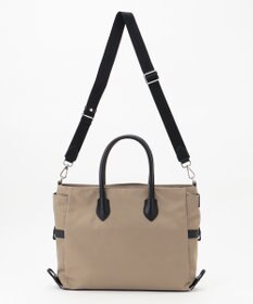 Y'SACCS ナイロン×リサイクルレザー　ホック2WAYトート　Sサイズ