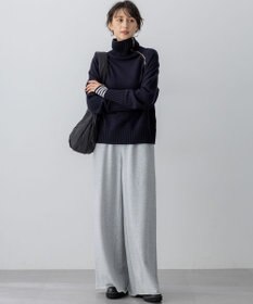 23区 S 【CLASSY.掲載/洗える】スムージーコットン タートルネック ニット