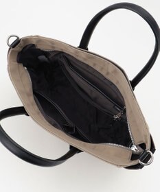 Y'SACCS ナイロン×リサイクルレザー　ホック2WAYトート　Sサイズ