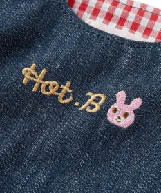 MIKI HOUSE HOT BISCUITS 【70-90cm】 さくらんぼ刺繍 ジャンパースカート＆ブラウスギフトセット【BOX付き】