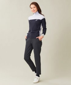 23区GOLF 【WOMEN】【ウォッシャブル】カラーブロックモックネック ニット