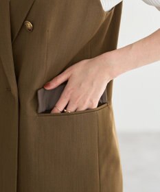 YECCA VECCA ドライタッチ金釦テーラードジレ