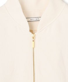 BEIGE， 【洗える】POMONA / ゴールドジップライトブルゾン