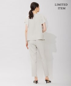 ICB 【WEB限定・洗える】BackSatinGeorgette ドロストパンツ