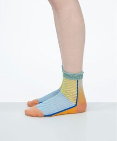 COQ しまうま シアーストライプソックス