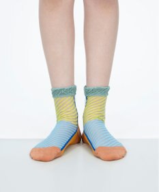 COQ しまうま シアーストライプソックス