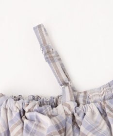 ANY KIDS 【洗濯機可能】2WAY チェックブラウス