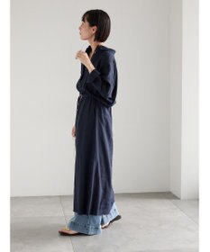 Te chichi レーヨンリネン共ベルトシャツワンピース