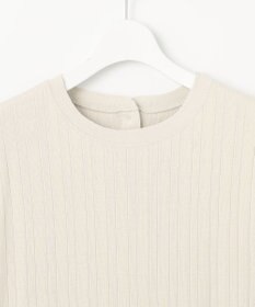 23区 S 【SLOW/一部店舗限定】ランダムリブフライス フレンチスリーブ カットソー