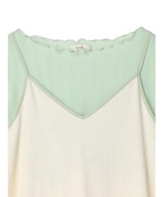 earth music&ecology ＳＥＴ２点配色キャミワンピース＋メローインナー