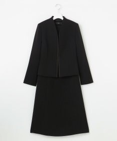 自由区 FORMAL 【洗える/縦横ストレッチ】セオプラスエス横二重ジャケット＋ワンピース