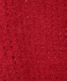 earth music&ecology 格子編み襟付きニットカーディガン