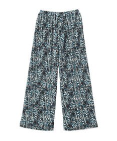 Green Parks セルフカットプリーツ柄パンツ