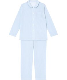 Wing パジャマ 長袖 長ズボン さらさらとした肌ざわり 接結天竺素材(肌側) すっきりとしたシルエット シャツタイプ  レディース EP5064 ウイング／ワコール