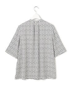 23区 S 【先行予約】カレイドスコーププリント バンドカラー ブラウス