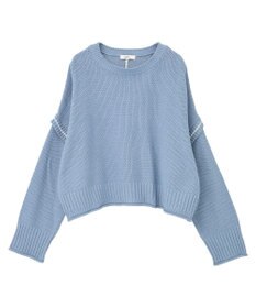 earth music&ecology 【洗濯機洗い可 / 選べる丈】アンチピリングC/A選べる丈配色ニット